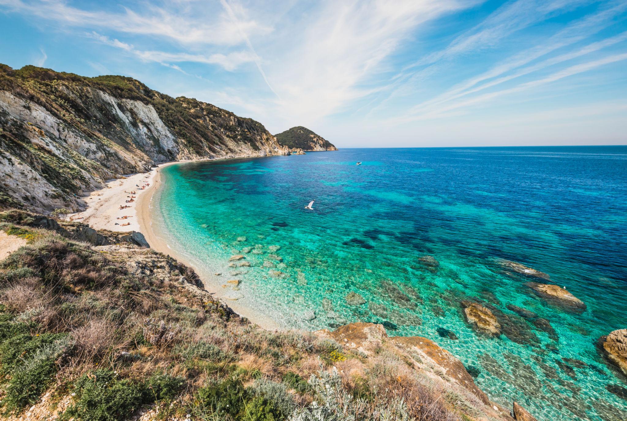 Die Insel Elba von Piombino und San Vincenzo